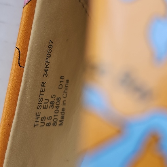 NWOT KATY PERRY THE SISTER MAP PRINT FLATS - Picture 7 of 9